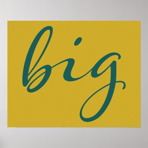 Alpha Sigma Tau Big Script Poster