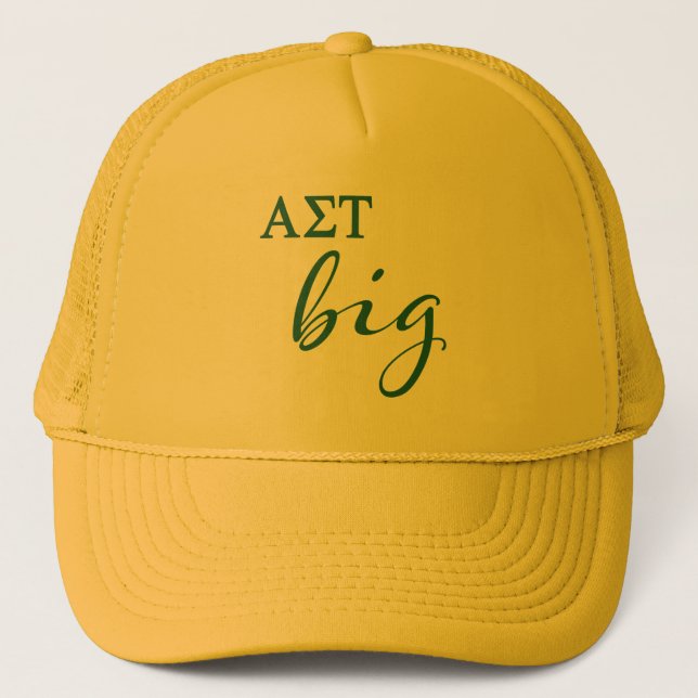 Alpha Sigma Tau Big Script Trucker Hat (Front)