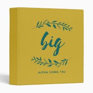 Alpha Sigma Tau Big Wreath Binder