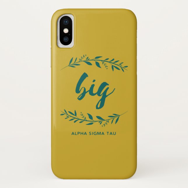 Alpha Sigma Tau Big Wreath Case-Mate iPhone Case (Back)