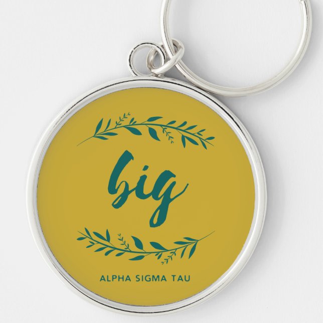Alpha Sigma Tau Big Wreath Keychain (Front)