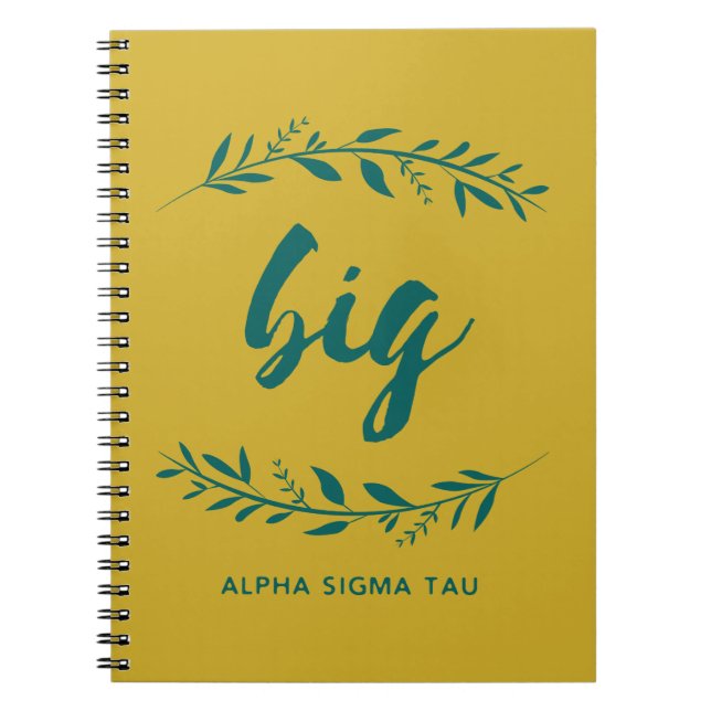 Alpha Sigma Tau Big Wreath Notebook (Front)