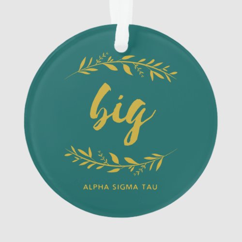 Alpha Sigma Tau Big Wreath Ornament
