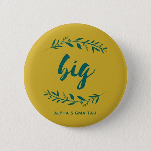 Alpha Sigma Tau Big Wreath Pinback Button