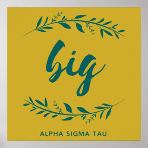 Alpha Sigma Tau Big Wreath Poster