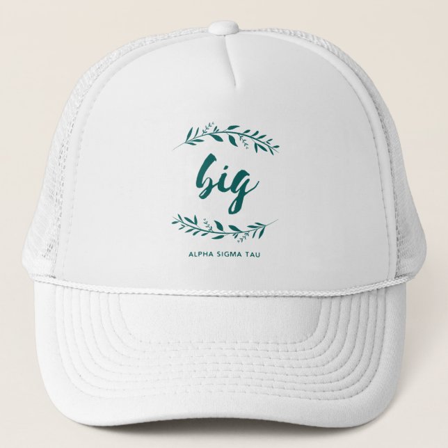 Alpha Sigma Tau Big Wreath Trucker Hat (Front)