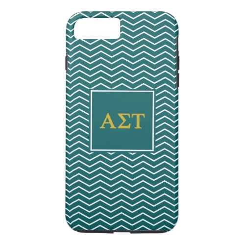 Alpha Sigma Tau  Chevron Pattern iPhone 8 Plus7 Plus Case