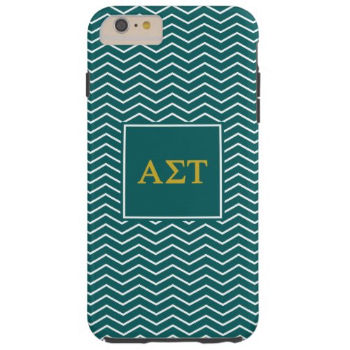 Alpha Sigma Tau  Chevron Pattern Tough iPhone 6 Plus Case