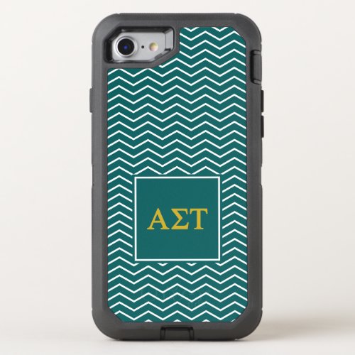 Alpha Sigma Tau  Chevron Pattern OtterBox Defender iPhone SE87 Case