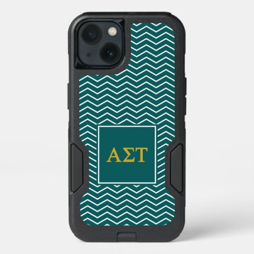 Alpha Sigma Tau  Chevron Pattern iPhone 13 Case