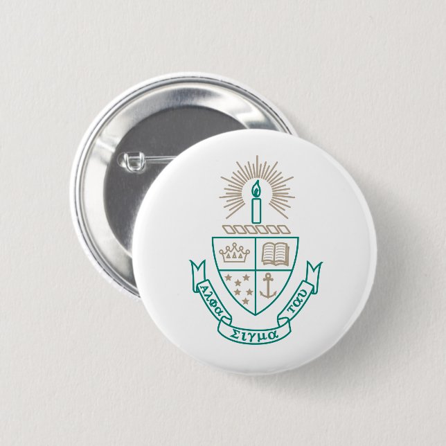Alpha Sigma Tau Crest Button (Front & Back)