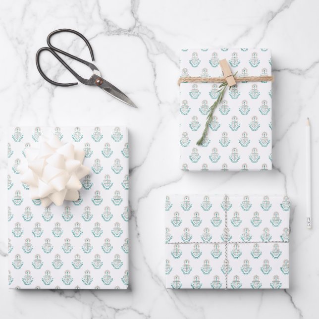 Alpha Sigma Tau Crest Wrapping Paper Sheets (Front)