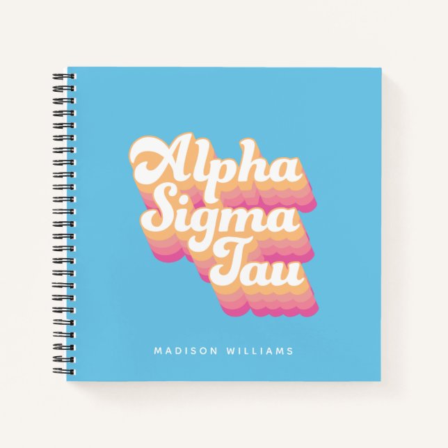 Alpha Sigma Tau | Groovy Script Notebook (Front)