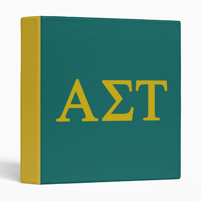 Alpha Sigma Tau Lil Big Logo Binder (Front/Spine)