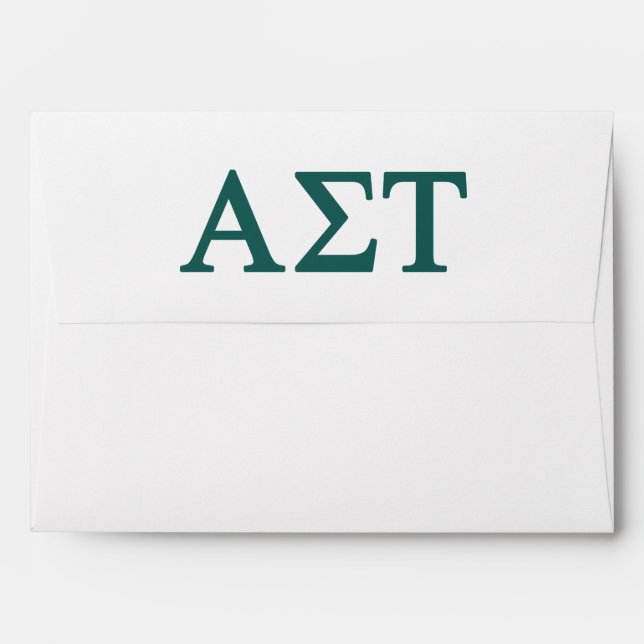 Alpha Sigma Tau Lil Big Logo Envelope (Back (Top Flap))
