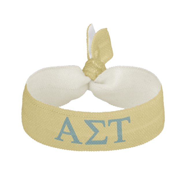 Alpha Sigma Tau Lil Big Logo Hair Tie (Front)