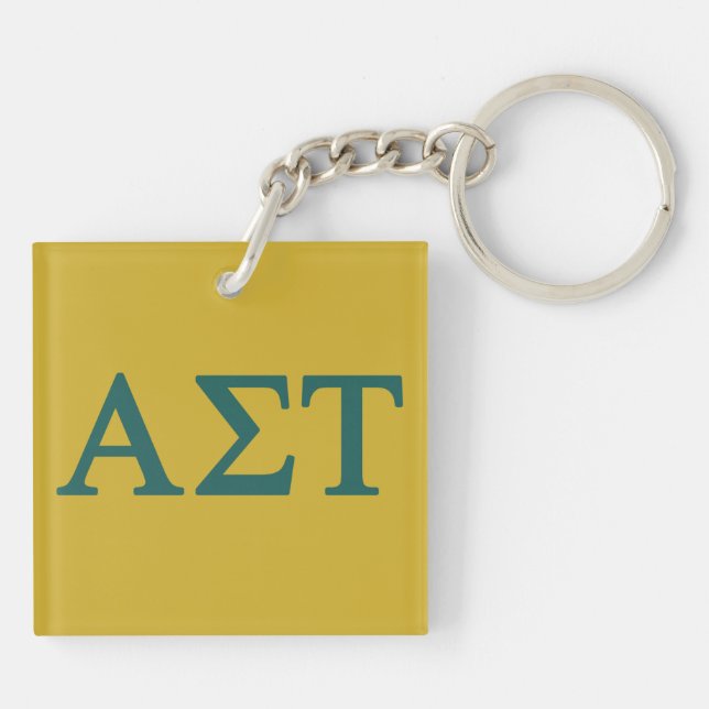 Alpha Sigma Tau Lil Big Logo Keychain (Back)