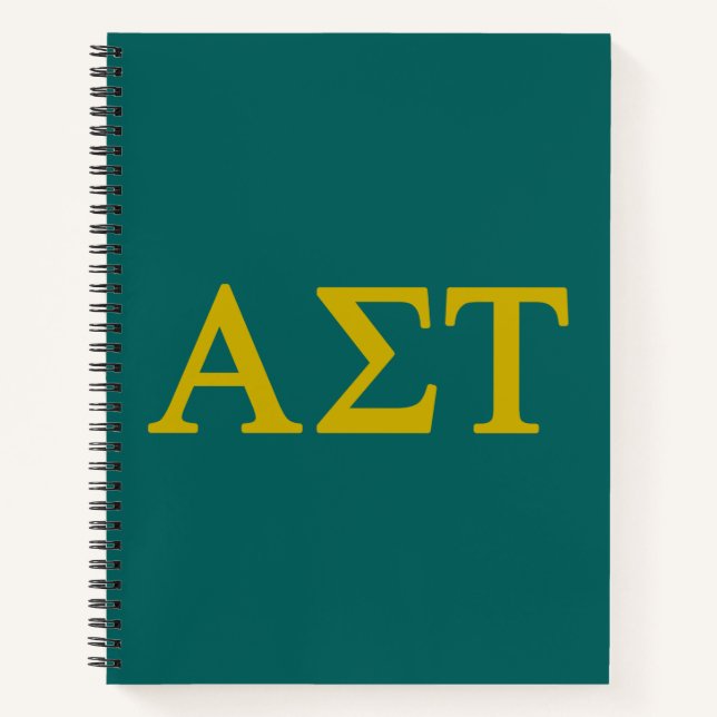 Alpha Sigma Tau Lil Big Logo Notebook (Front)