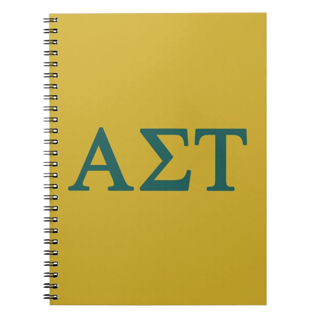 Alpha Sigma Tau Lil Big Logo Notebook (Front)
