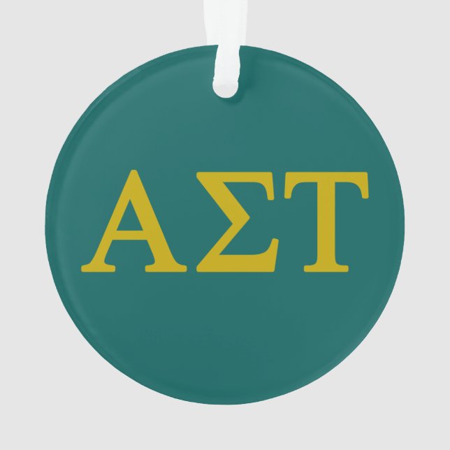 Alpha Sigma Tau Lil Big Logo Ornament (Back)