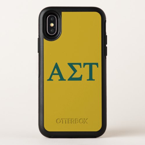 Alpha Sigma Tau Lil Big Logo OtterBox Symmetry iPhone X Case