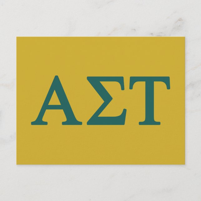 Alpha Sigma Tau Lil Big Logo Postcard (Front)