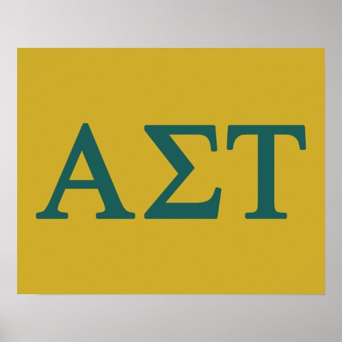 Alpha Sigma Tau Lil Big Logo Poster