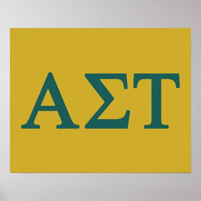 Alpha Sigma Tau Lil Big Logo Poster (Front)