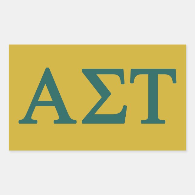 Alpha Sigma Tau Lil Big Logo Rectangular Sticker (Front)