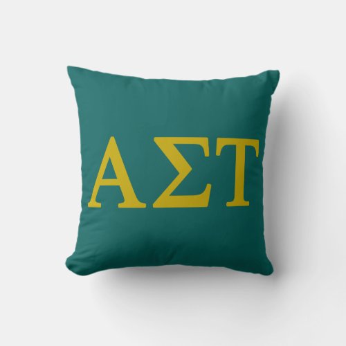 Alpha Sigma Tau Lil Big Logo Throw Pillow