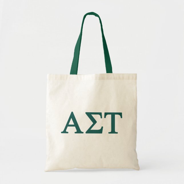 Alpha Sigma Tau Lil Big Logo Tote Bag (Front)