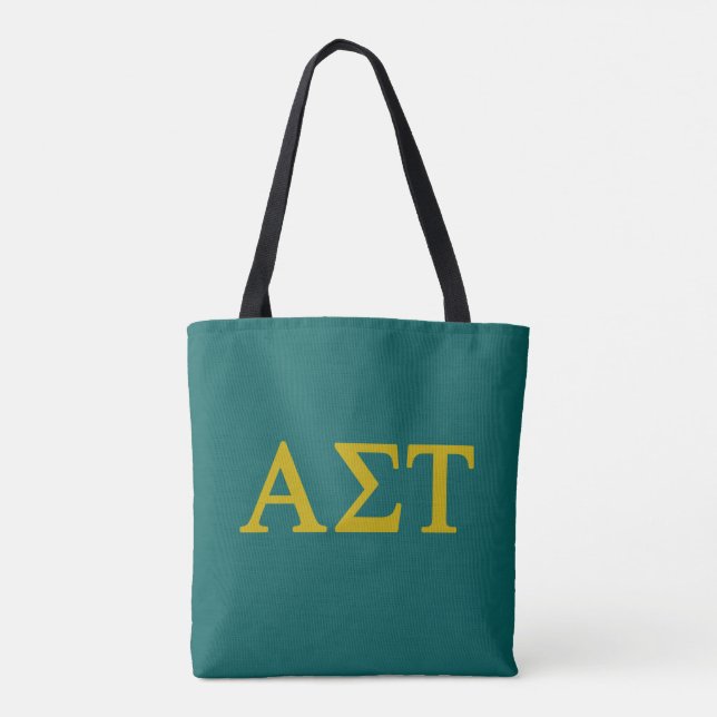 Alpha Sigma Tau Lil Big Logo Tote Bag (Back)