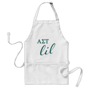 Alpha Sigma Tau Lil Script Adult Apron