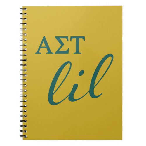 Alpha Sigma Tau Lil Script Notebook