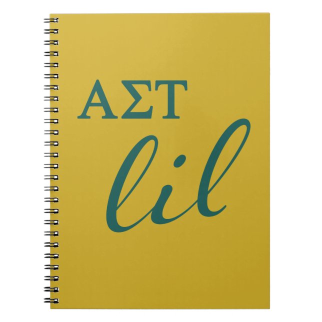 Alpha Sigma Tau Lil Script Notebook (Front)