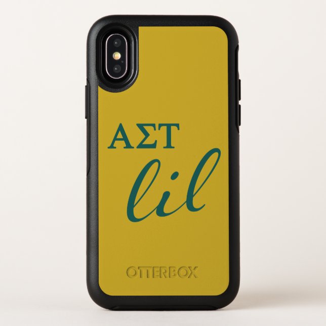 Alpha Sigma Tau Lil Script Otterbox iPhone Case (Back)