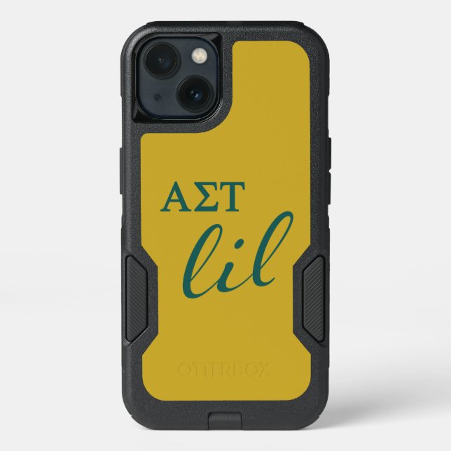 Alpha Sigma Tau Lil Script Otterbox iPhone Case (Back)