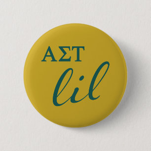 Alpha Sigma Tau Lil Script Pinback Button