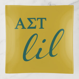 Alpha Sigma Tau Lil Script Trinket Tray