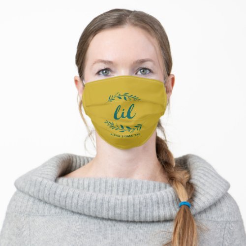 Alpha Sigma Tau Lil Wreath Adult Cloth Face Mask