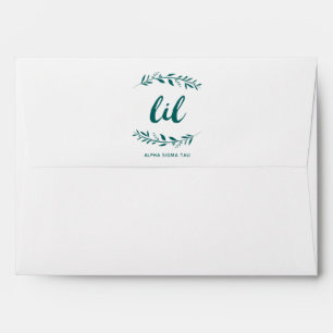 Alpha Sigma Tau Lil Wreath Envelope