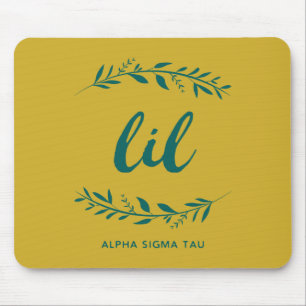 Alpha Sigma Tau Lil Wreath Mouse Pad