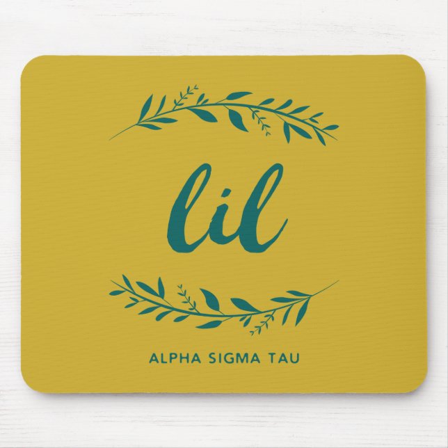 Alpha Sigma Tau Lil Wreath Mouse Pad (Front)
