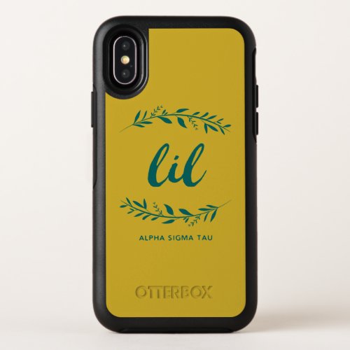 Alpha Sigma Tau Lil Wreath OtterBox Symmetry iPhone X Case