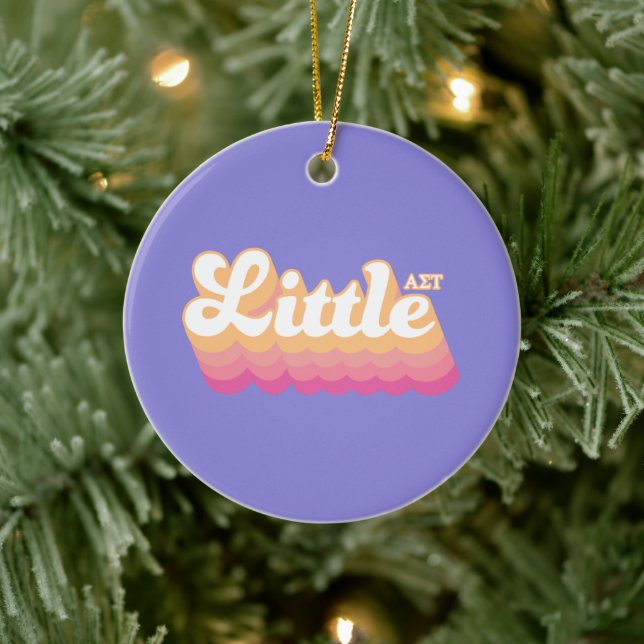 Alpha Sigma Tau | Little Ceramic Ornament (Tree)