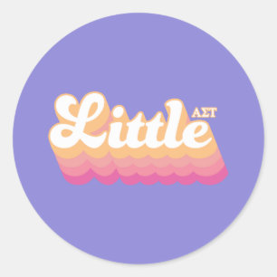 Alpha Sigma Tau Little Classic Round Sticker