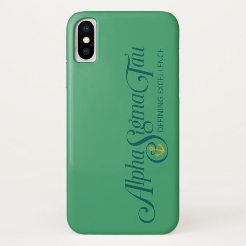 Alpha Sigma Tau Logo 2 iPhone X Case