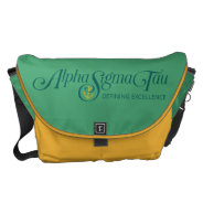 Alpha Sigma Tau Logo 2 Messenger Bag at Zazzle