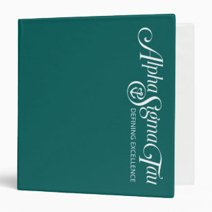 Alpha Sigma Tau Logo 3 Ring Binder