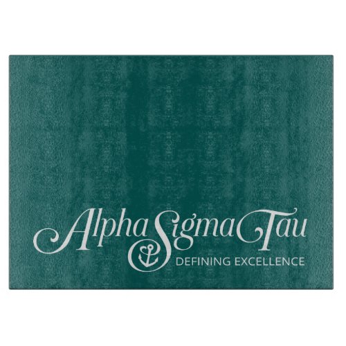 Alpha Sigma Tau Logo Cutting Board
